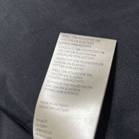 Anthropologie Maeve Roll-Sleeve Blazer Notched Collar Black‎ 24W NWOT - Picture 15 of 16